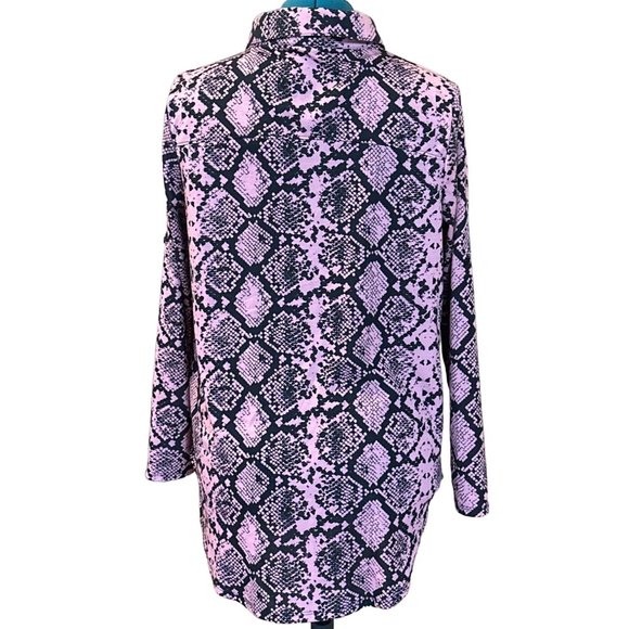 LuLaRoe Simply Comfortable Women's Geometric Blouse Button-Down Size M Polyester - Picture 5 of 12